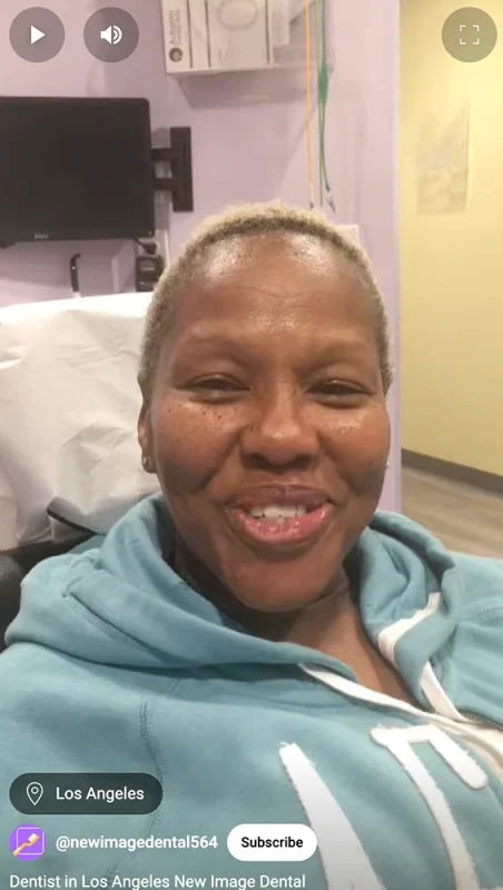 Video Testimonial of a patient in Inglewood, CA from New Image Dental